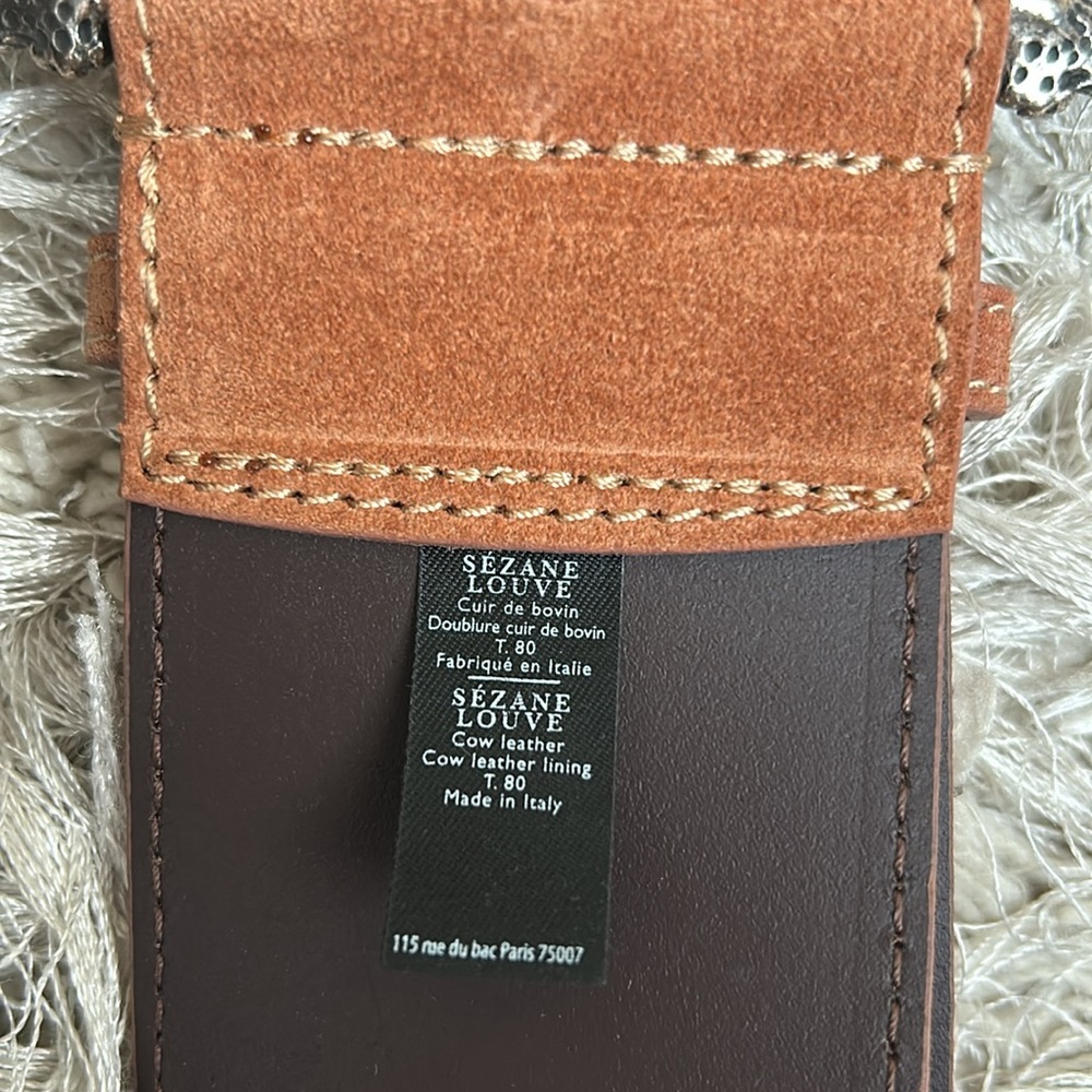 Sezane Pink Belt with Silver Crescent Buckle - final price will not go below $75 - Picture 9 of 11